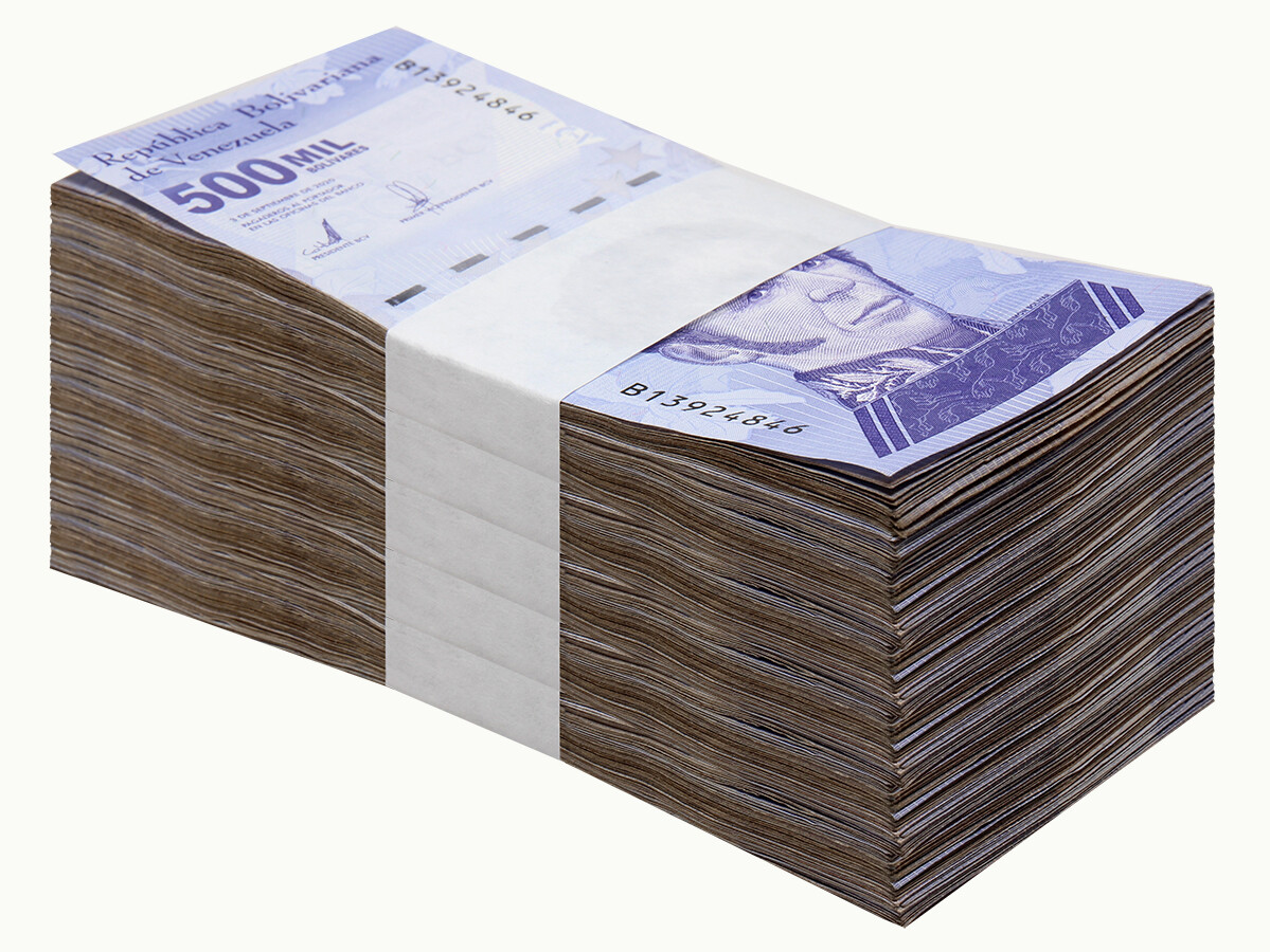 Venezuela 500 Mil Bolivar Soberano 2020 CIRCULATED-1000 PCS Bundle Brick