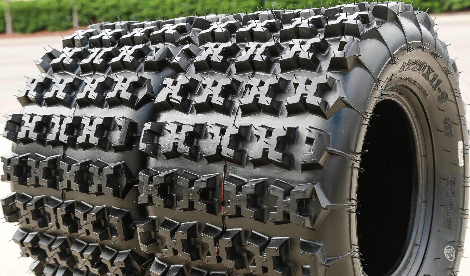 2 Forerunner Eos-H Rear 20x11.00-9 20x11-9 43F 6 Ply AT A/T ATV UTV Tires