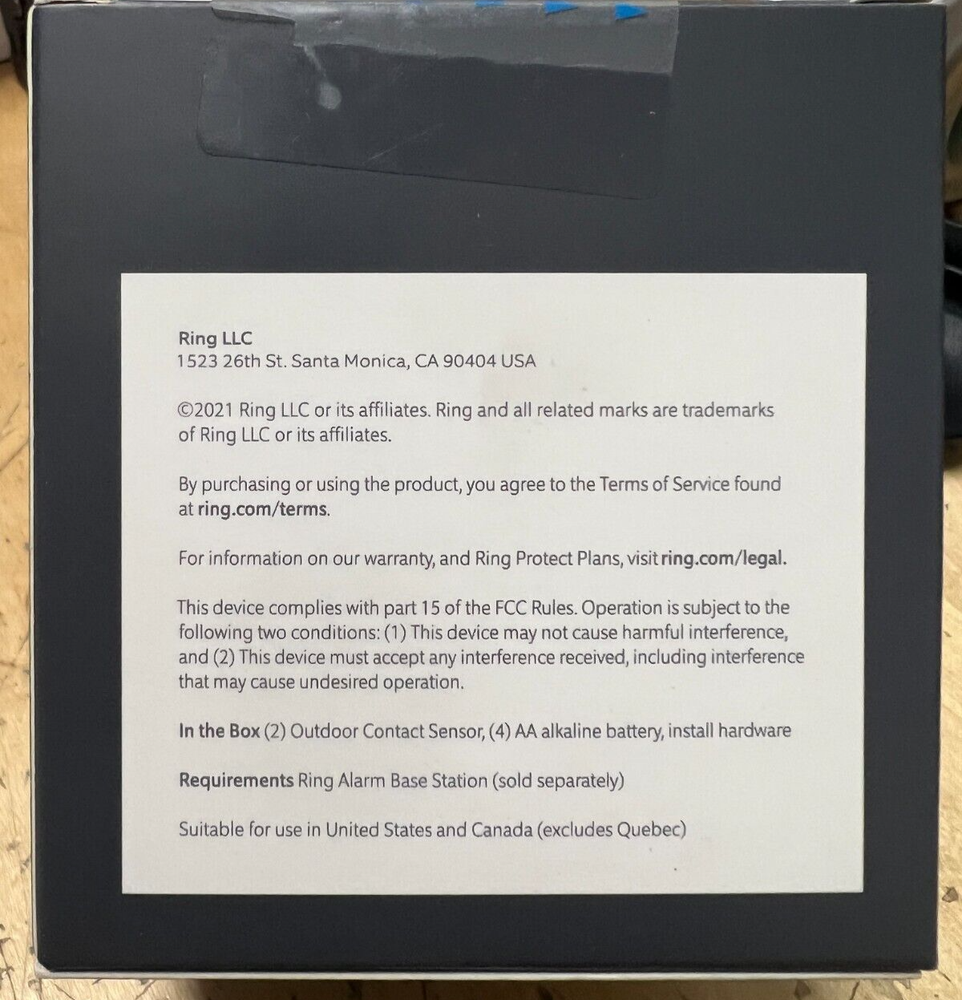 Ring - Alarm Outdoor Contact Sensor 2-pack - Gray