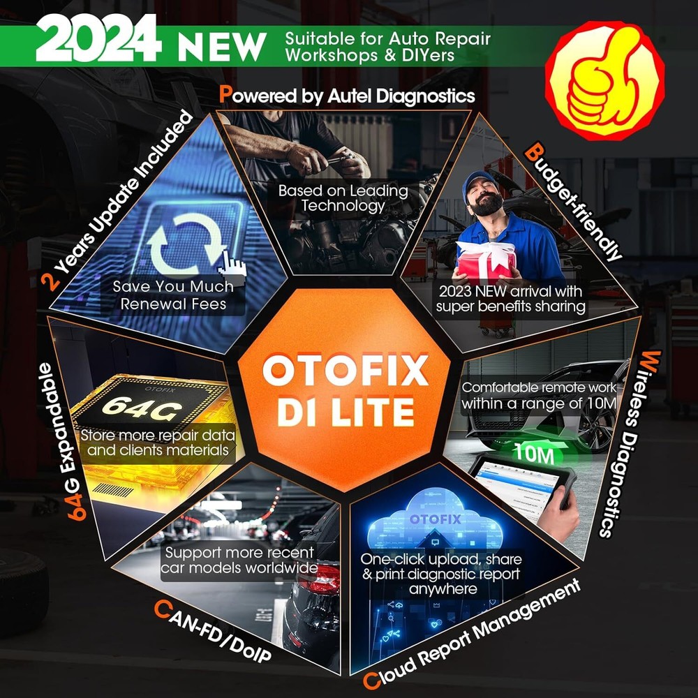 2025 OTOFIX D1 Lite Car Bidirectional Scanner Full System Diagnostic Coding Tool
