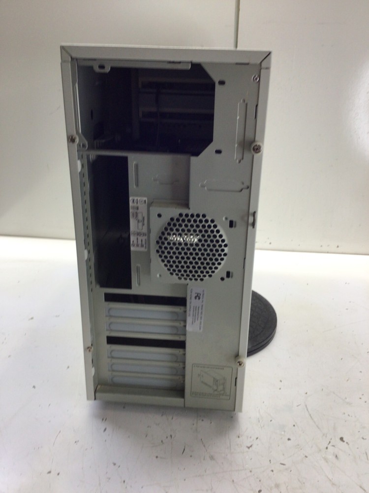Vintage Retro Beige White ATX Sleeper Build Case