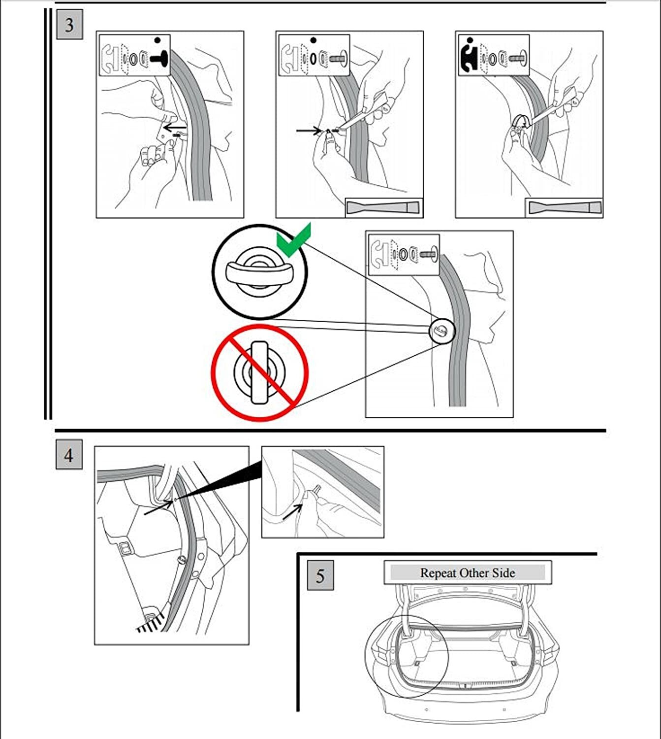 Hardware Kit for LEXUS for Cargo Net Brand New
