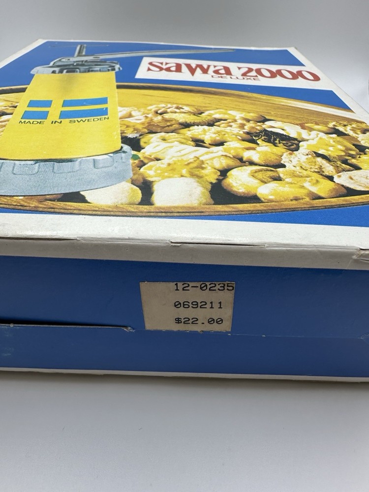 Sawa 2000 Deluxe Original Box & Instructions Cookie Press Gun Decorator EUC