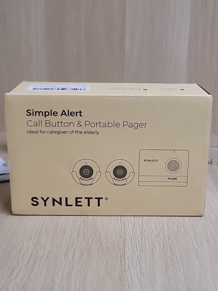 Synlett Caregiver Call Button & Portable Pager 2 Button Device Wireless