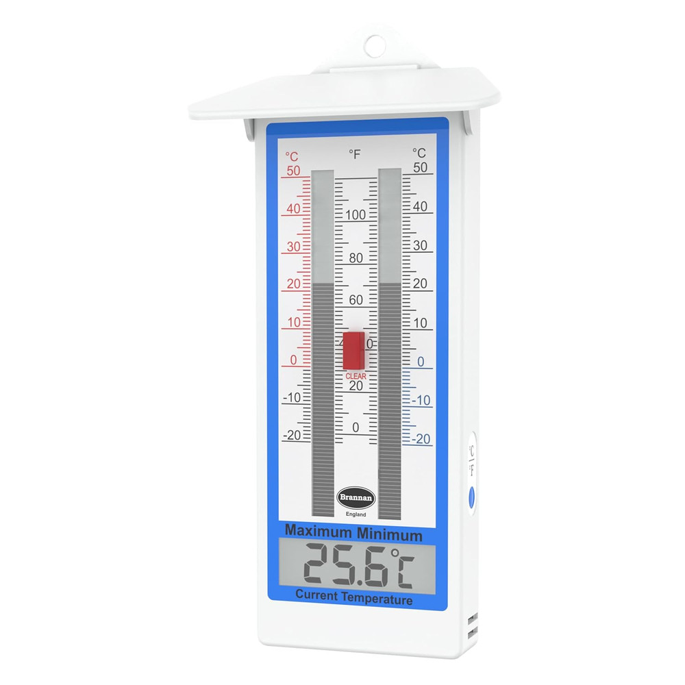 Digital Greenhouse Thermometer Max Min Indoor Outdoor Garden Accessory