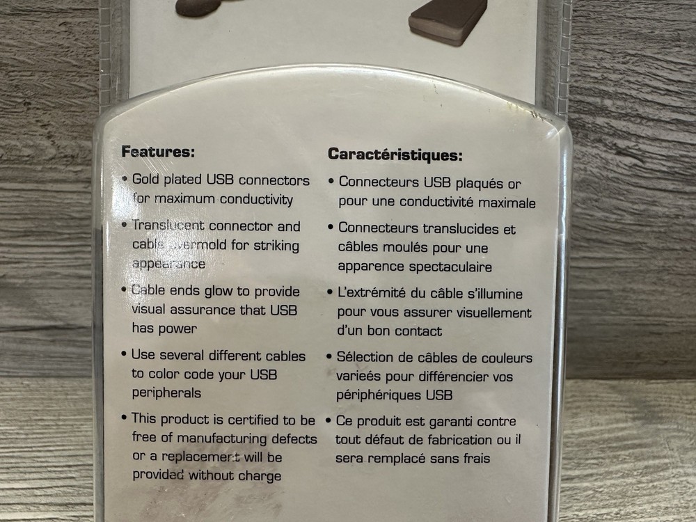 USB Cords DELPHI 10' USB 2.0 Red LED LIGHT UP TYPE 10ft NEW!!! In Package