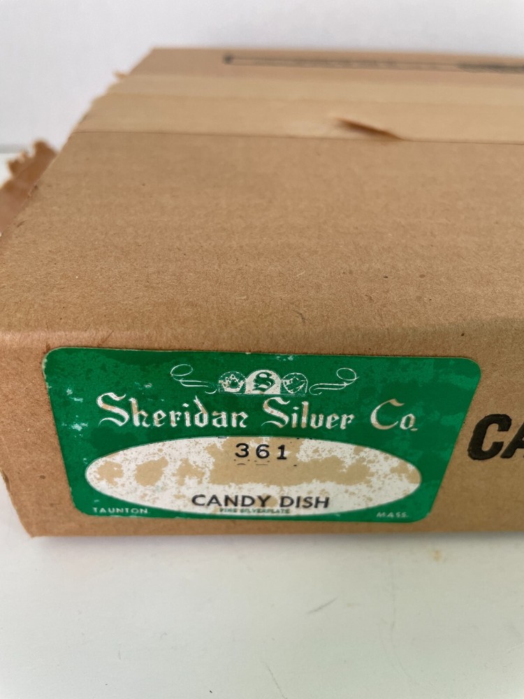 Sheridan Silverplate Candy Dish Unused