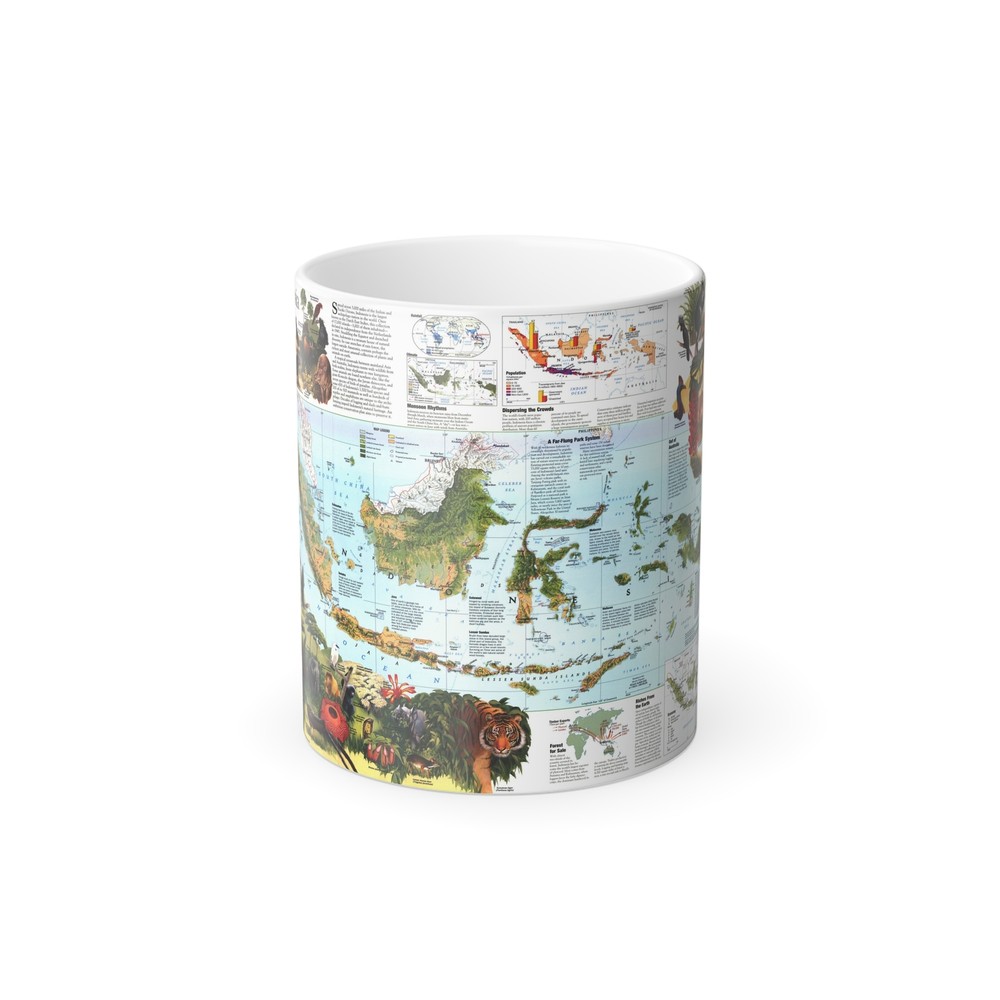 Indonesia 2 (1996) (Map) Color Changing Mug 11oz