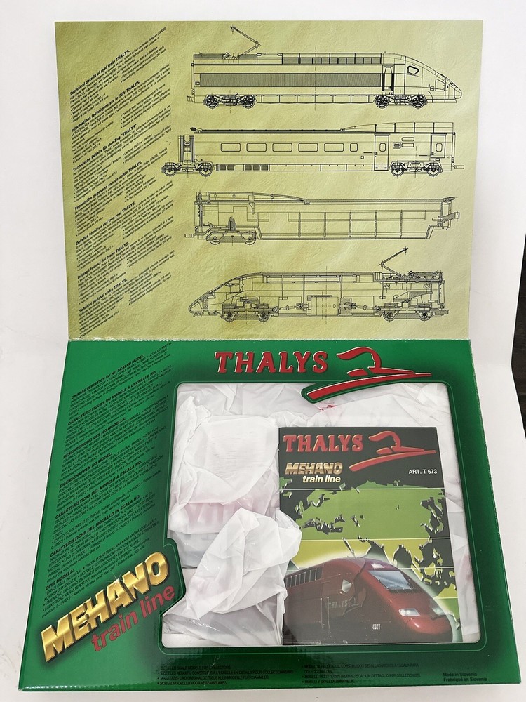 MEHANO Train Line HO Scale Passenger Train Set Thalys #2