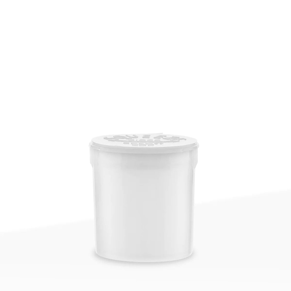 25 Pack White Hinged Lid Storage Vials 6 Dram Multi-Use Herb Containers Bulk