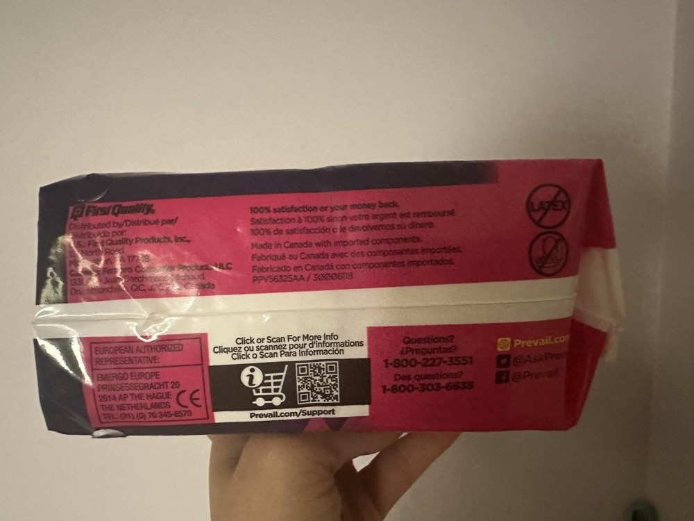 Prevail Daily Liners Bladder Leaks Regular Very Light Absorbency CASE 468 Liners