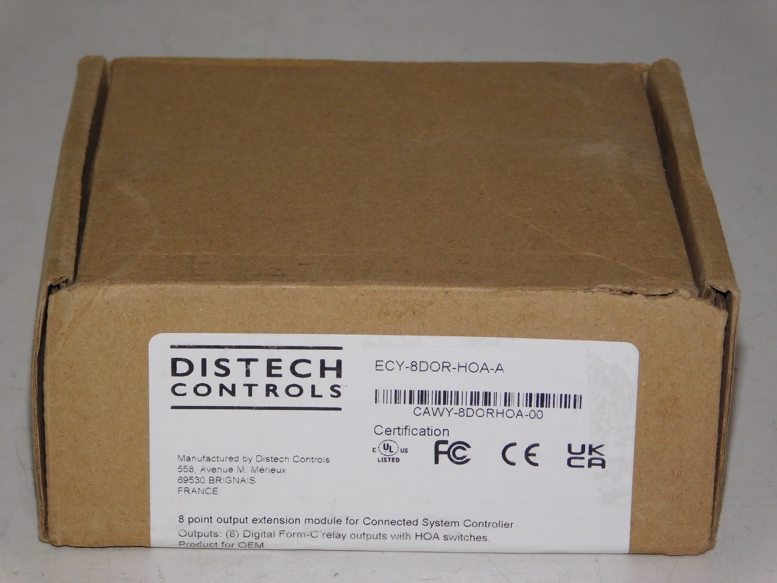 New Distech Controls ECY-8DOR-HOA-A Output Extension Module ECLYPSE System Unit