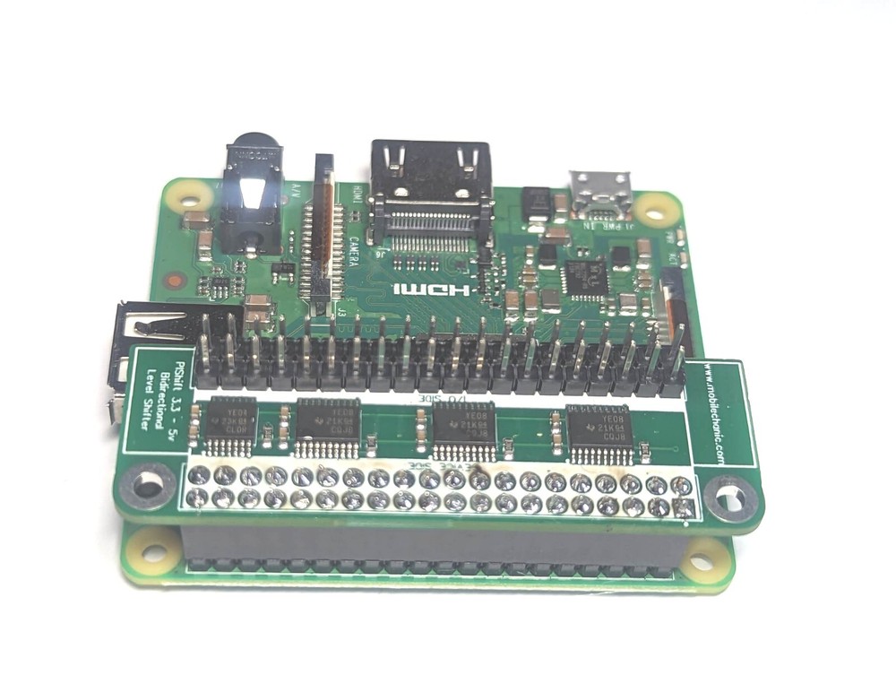 Raspberry Pi  2 3 4 Zero 3.3v 5v GPIO bidirectional voltage level shifter hat