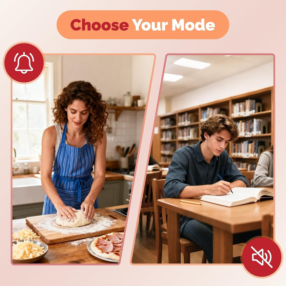 Pomodoro Cube Timer Productivity Visual Timer - 5/10/30/60 Min Rotating Countdow