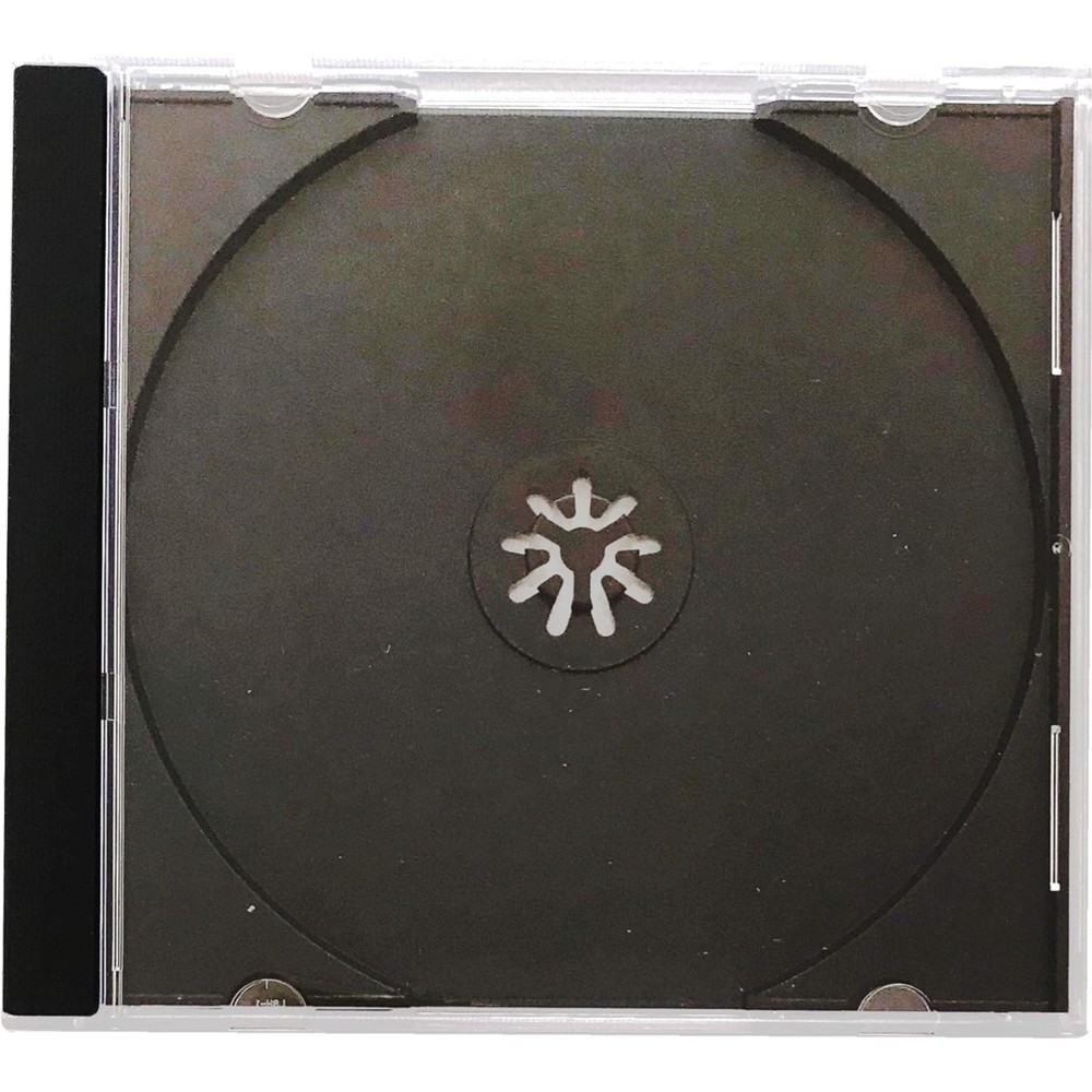Standard Black CD Jewel Case - , 50 Pack