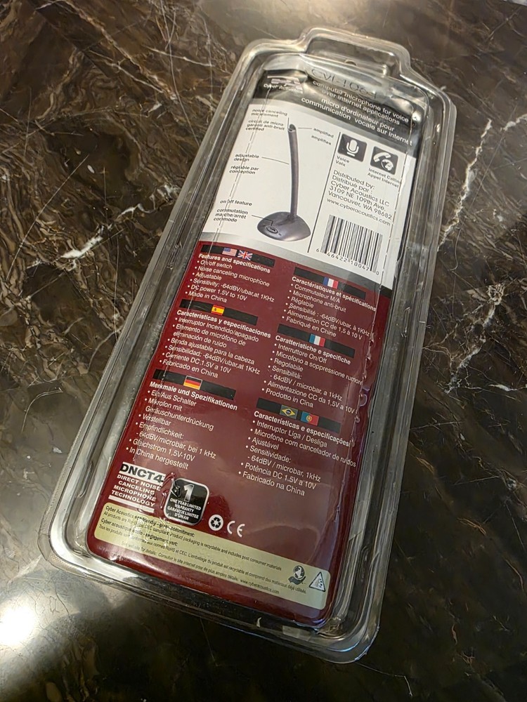 Cyber Acoustics CVL-1064 Desktop Microphone