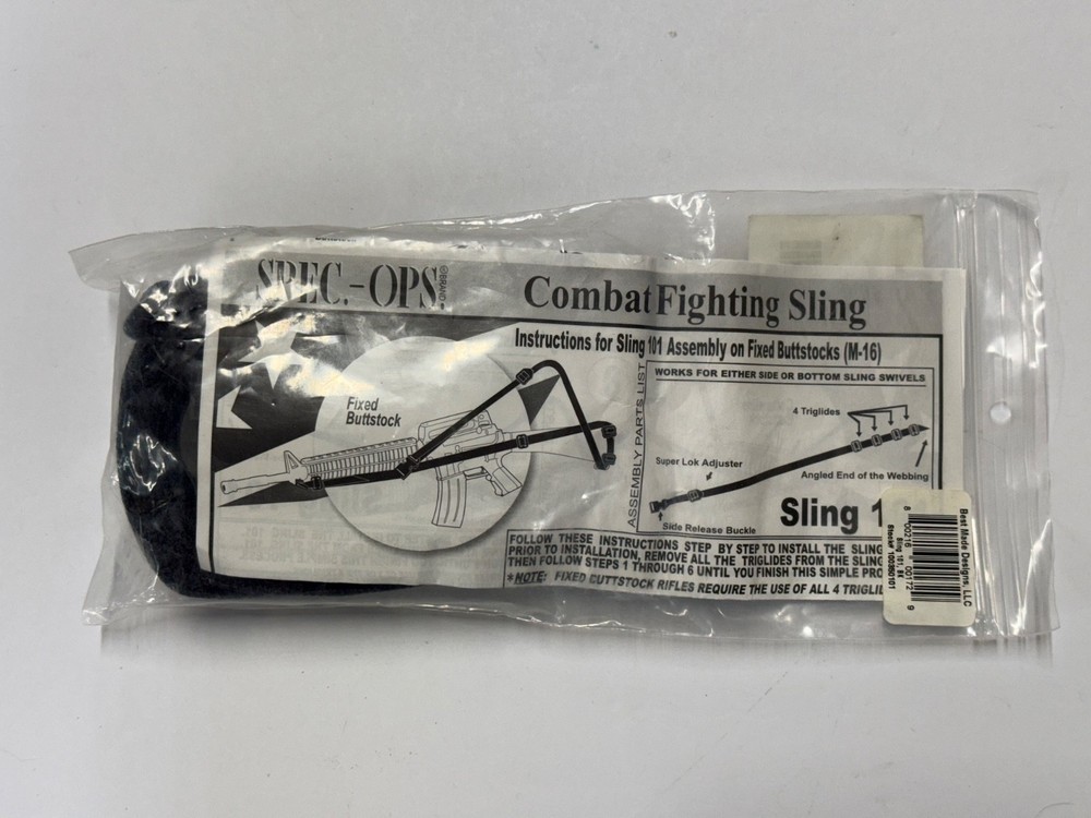 NEW Spec-Ops Combat Fighting Sling 101 Black