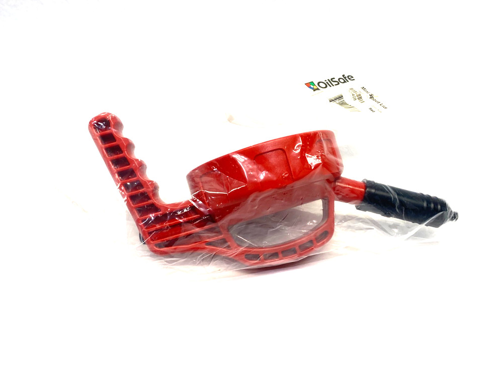 Oilsafe 100408 Mini-Spout Lid, Red