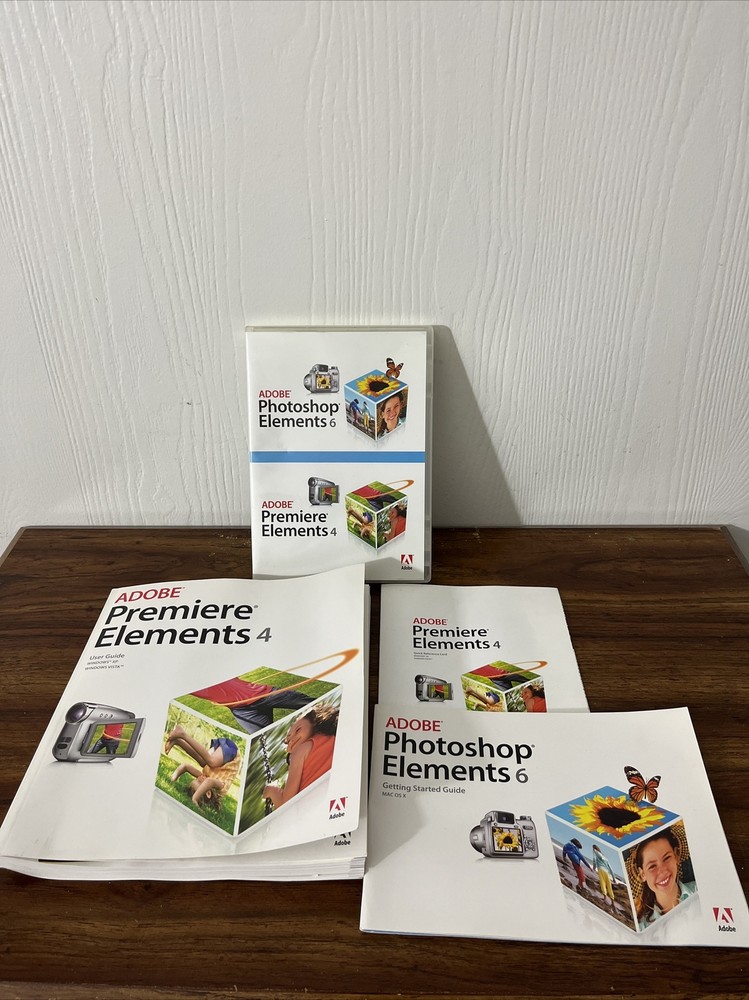 Photoshop Elements 6 & Premiere Elements 4 – w/Serial No. Windows XP & VISTA