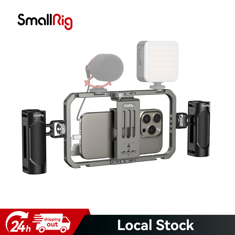 SmallRig Universal Phone Cage All-in-One Video Kit Basic w/Side Handle(2022)4121