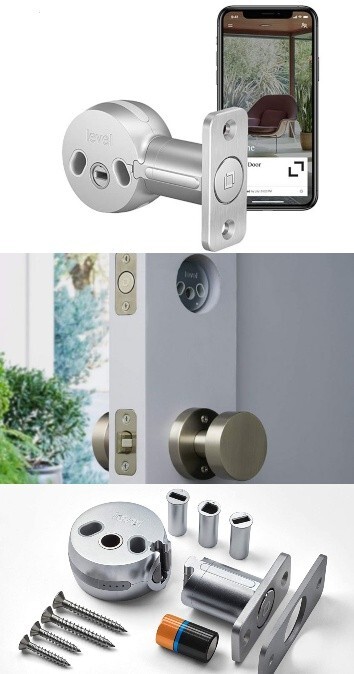 Level Bolt Invisible Smart Lock Deadbolt Bluetooth, Model A3, SKU C-D11U