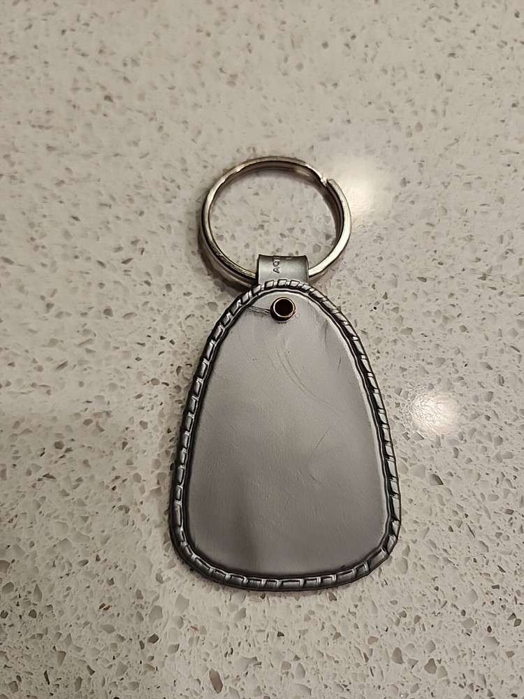 Vintage Minuteman Mobile Locksmith Keychain Plastic Key Ring Gray