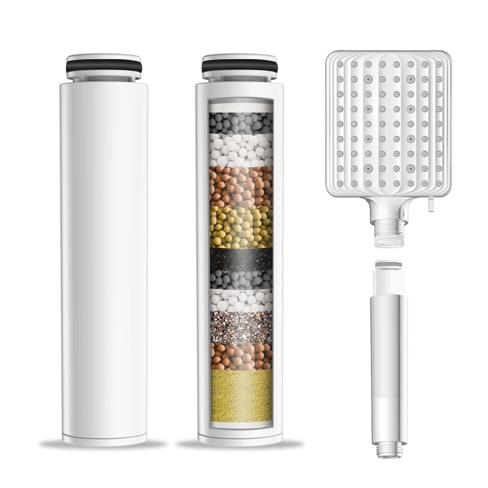 Shower Head Filter for Handheld Shower Head, 2 Pack Replacement Water Softene...