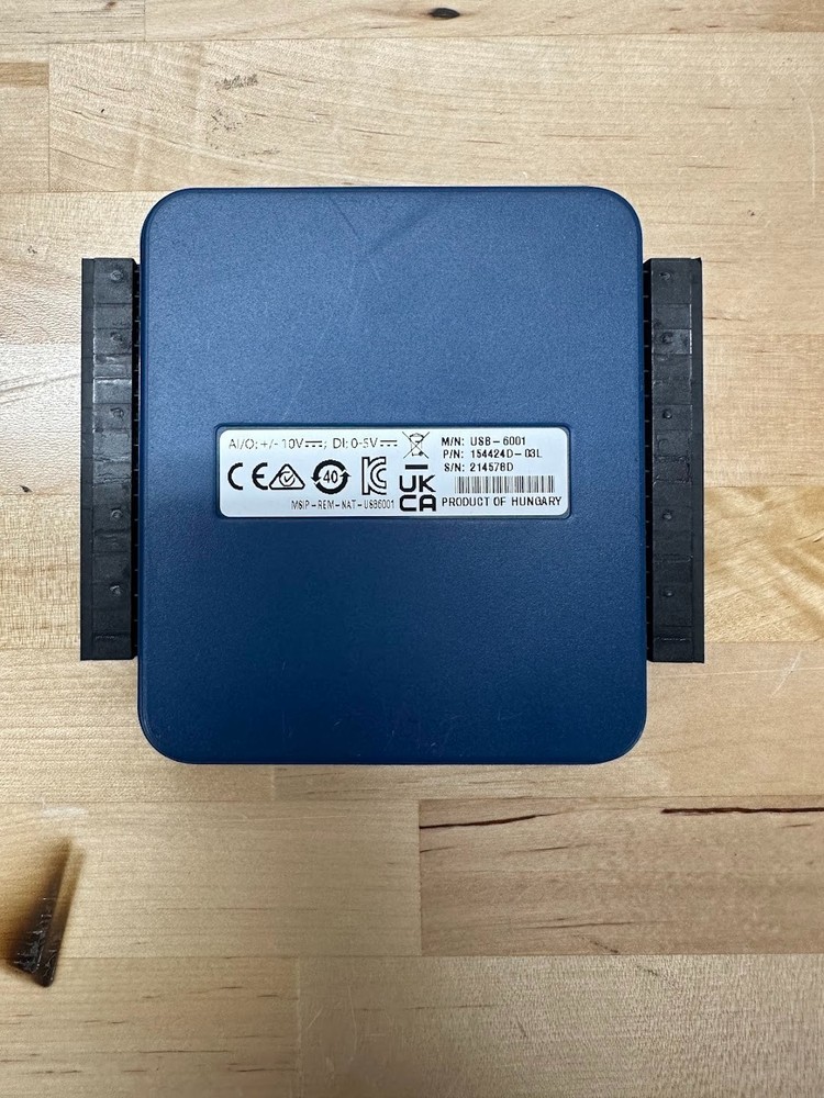 National Instruments USB-6001 Data Acquisition Card, NI DAQ, Multifunction