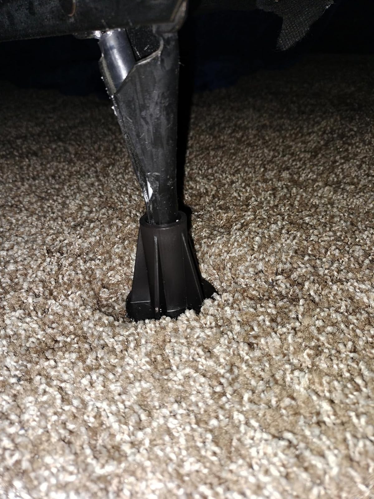 Home's Place Steel Stem Bed Frame Feet to Replace Wheels. Prevent Dark Brown