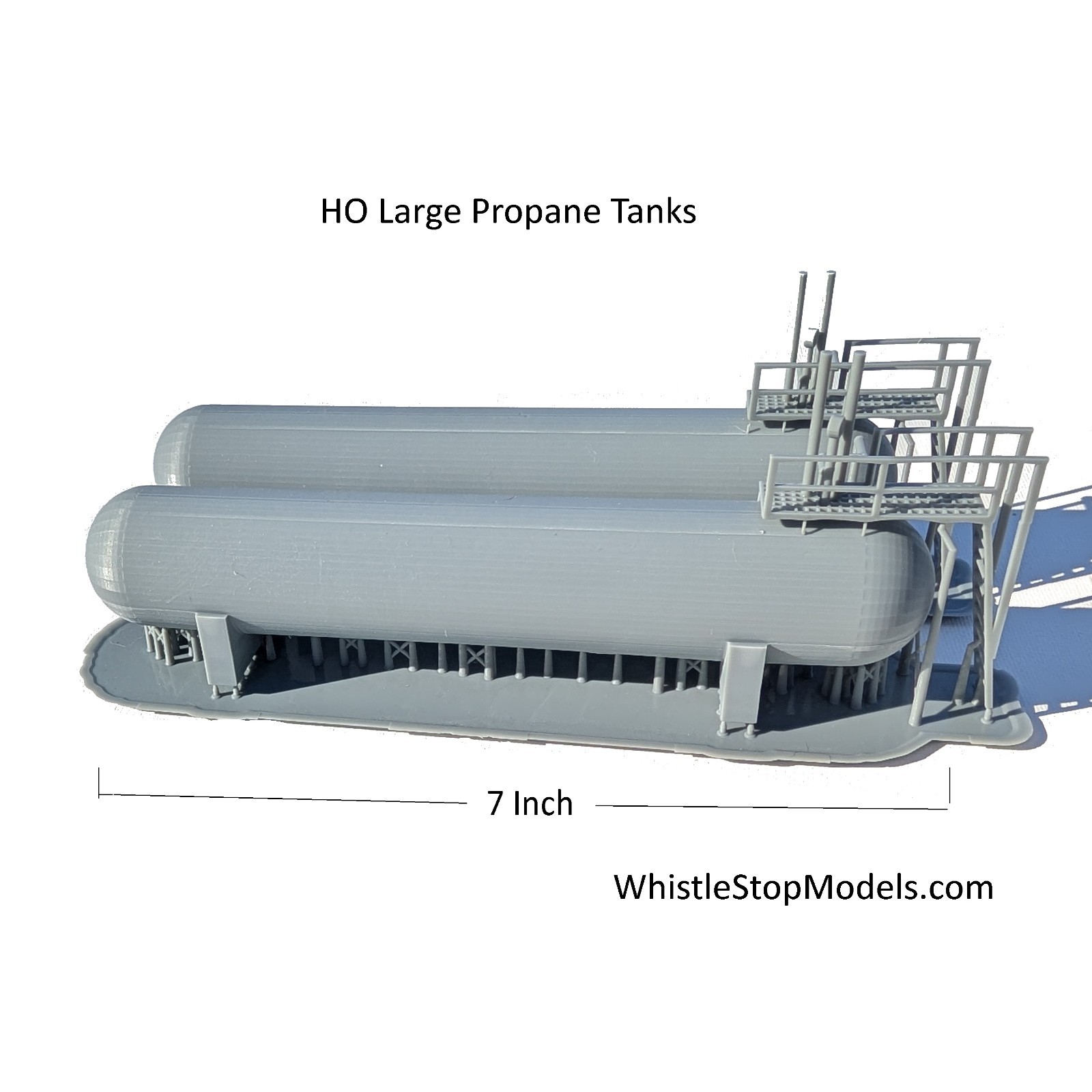 HO Scale 2 Large Propane Tanks