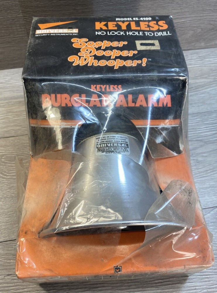 Vintage 70's Universal Security Instruments Model ES-4100 Keyless Alarm Whooper