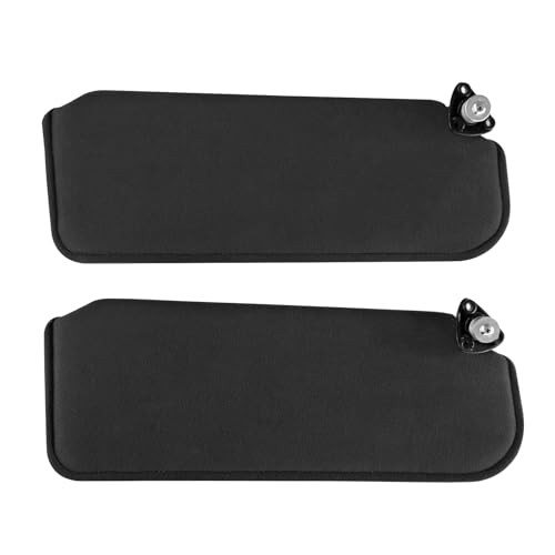 Sun Visor Set w/o Mirror, SV-150 Replacement Pair Left & Right Black Style 2