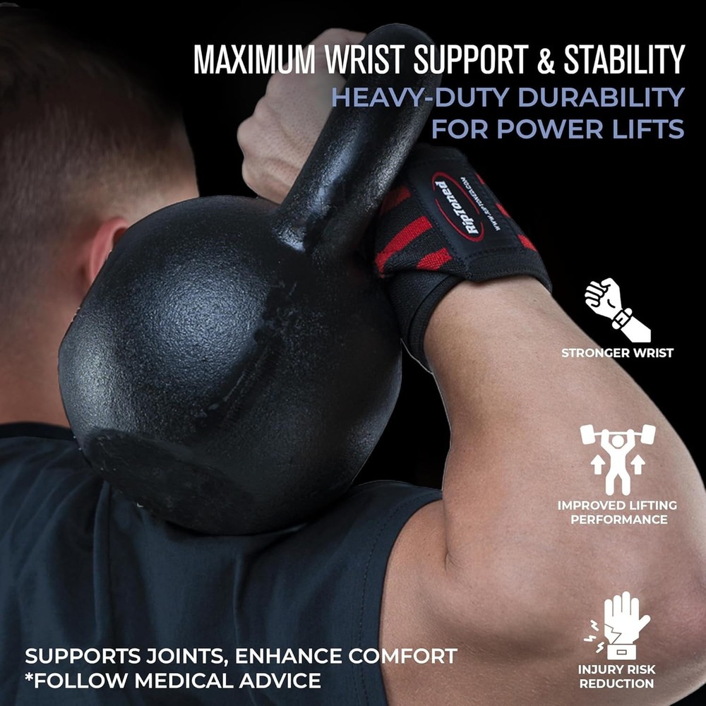 Industrial-Grade Wrist Wraps - Competition-Grade Durability