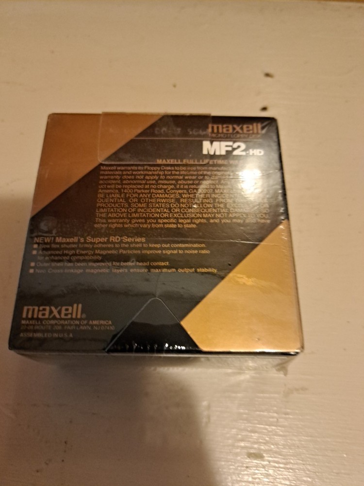 MAXELL 3.5” MICRO FLOPPY DISK - MF2-HD - DS/HD/DT 135 TPI - 10 PACK