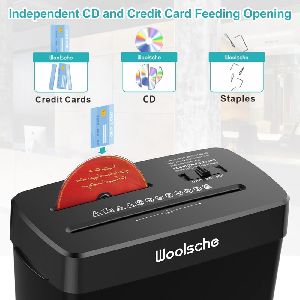 Certified 10-Sheet Automatic Shredder - Jam Proof, P-4 Security Level