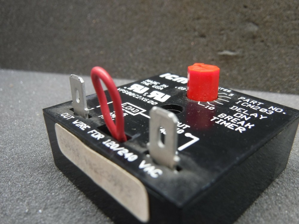 ICM, VPS00C2X600, Delay On Break Timer Relay (Used)
