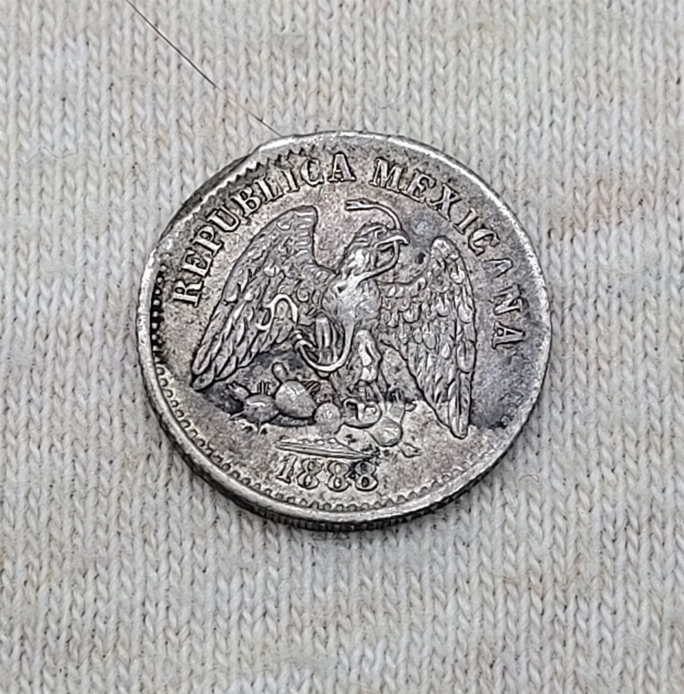 WPCoins ~ Mexico 1888 Cam 5 Centavos Silver