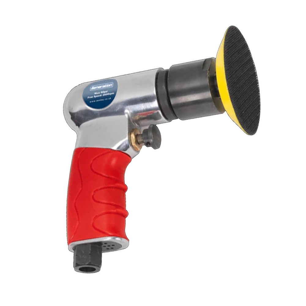 Sealey Air Polisher Mini 1/4" BSP Hook Loop Buffing Polishing 75mm
