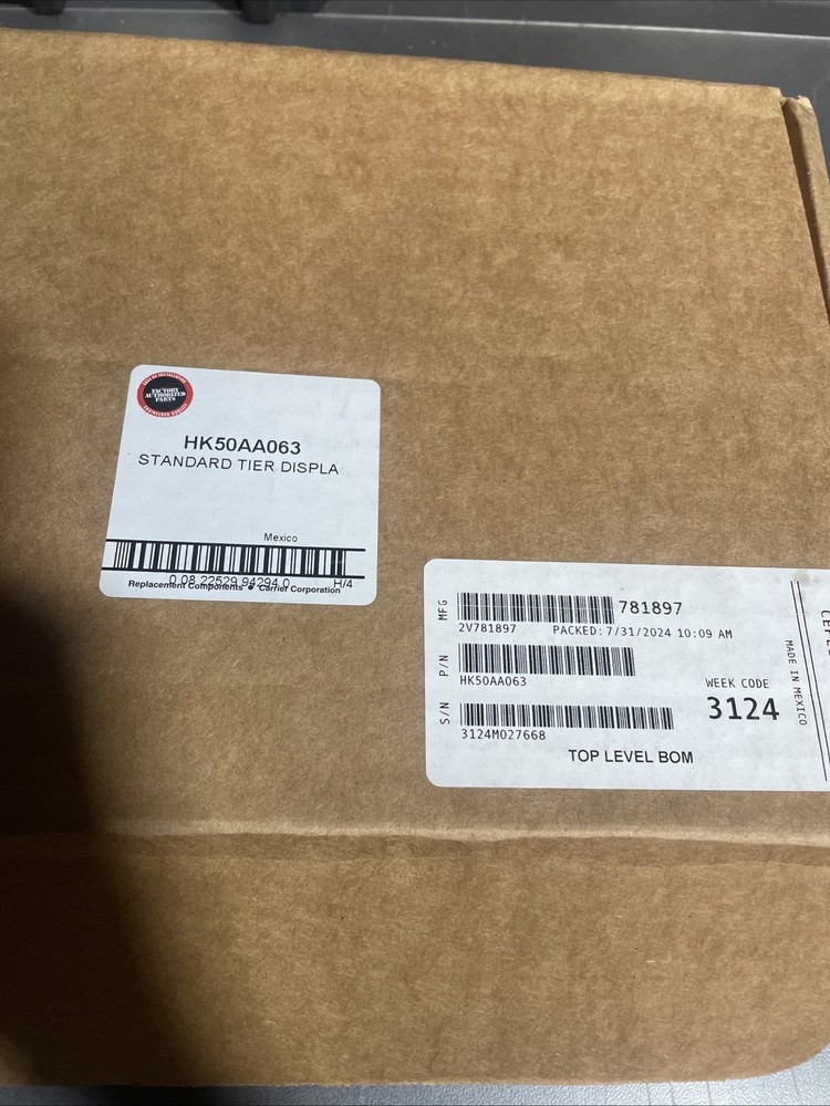 Carrier HK50AA063 Programmed Standard Tier Display Module