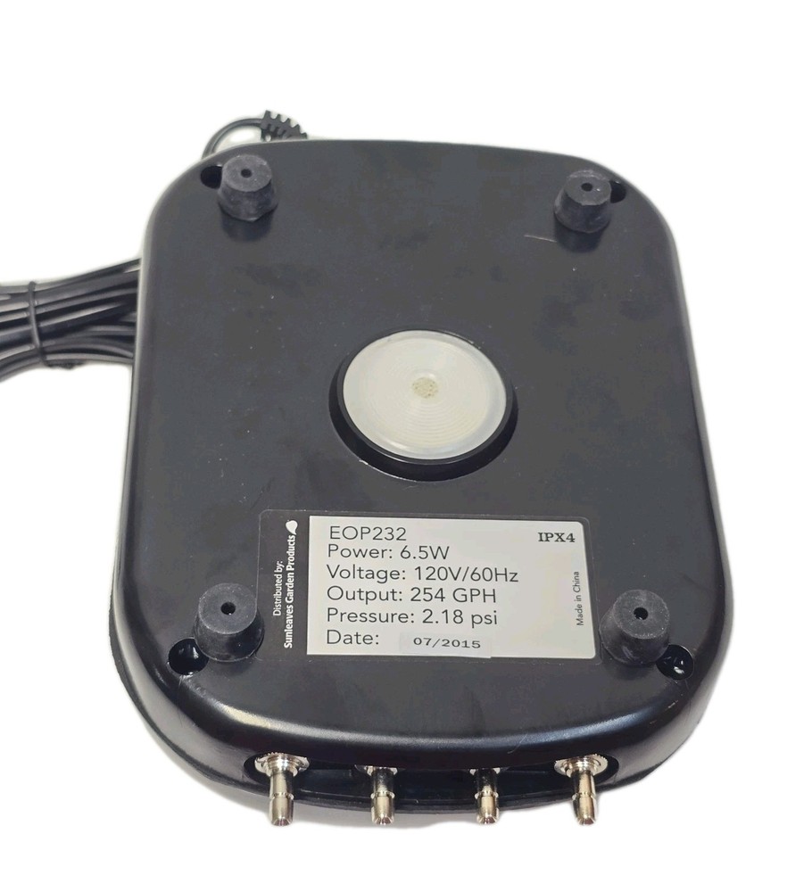 Elemental Solutions 02 Pump EOP232 254GPH Outlet-Pond Aquarium Hydroponics