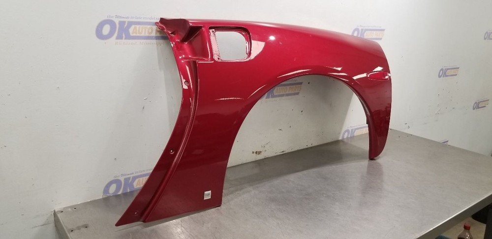 09 CHEVY CORVETTE C6 CONVERTIBLE QUARTER PANEL LEFT DRIVER RED