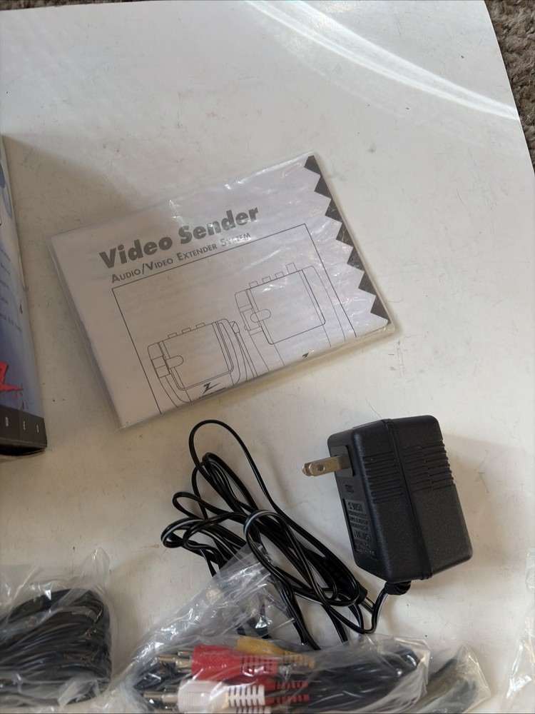 Zenith Wireless Stereo Audio Video Sender Kit COMPLETE!