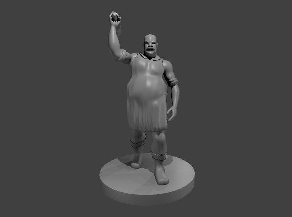 Angry Baker Mini - DND - Pathfinder - Dungeons & Dragons - RPG - Tabletop - mz42