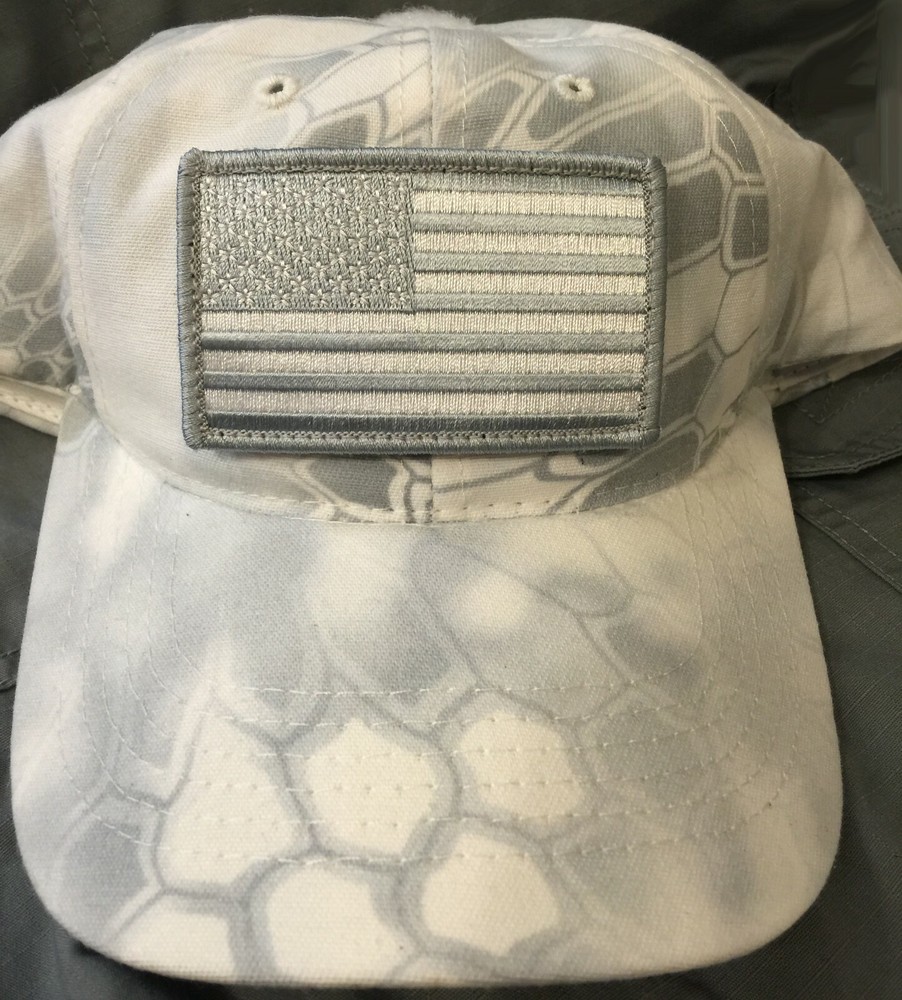 Subdued American Flag Patch for Kryptek Yeti Snow Camo