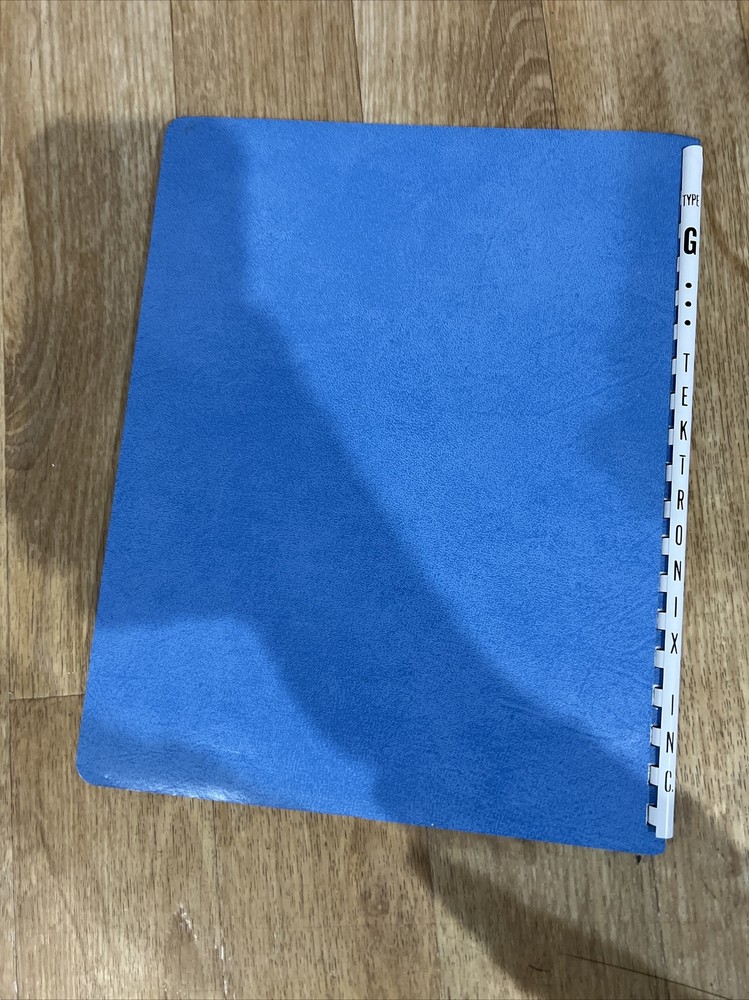 Tektronix Type G Plug-In Instruction Manual TEST BOOK