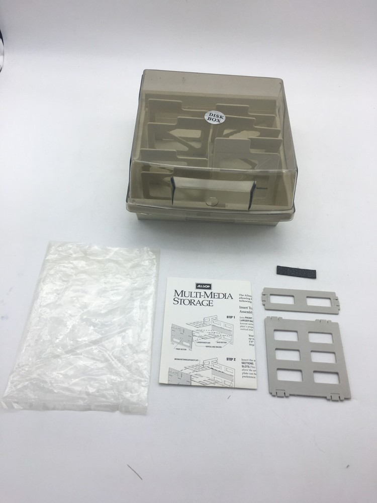 Vintage ALLSOP Multi-Media Floppy Disk CD Storage Container