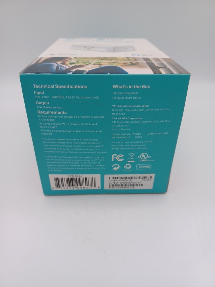TP-Link HS105 Smart Wi-Fi Plug Mini (New Sealed)