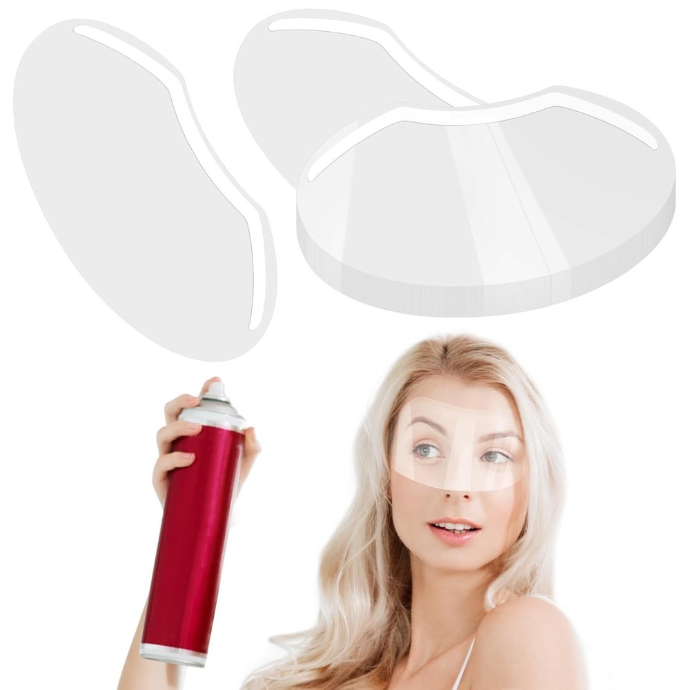 Face Eye Shield, 50 Pcs Plastic Shower Shield Visor Eye Protector Makeup
