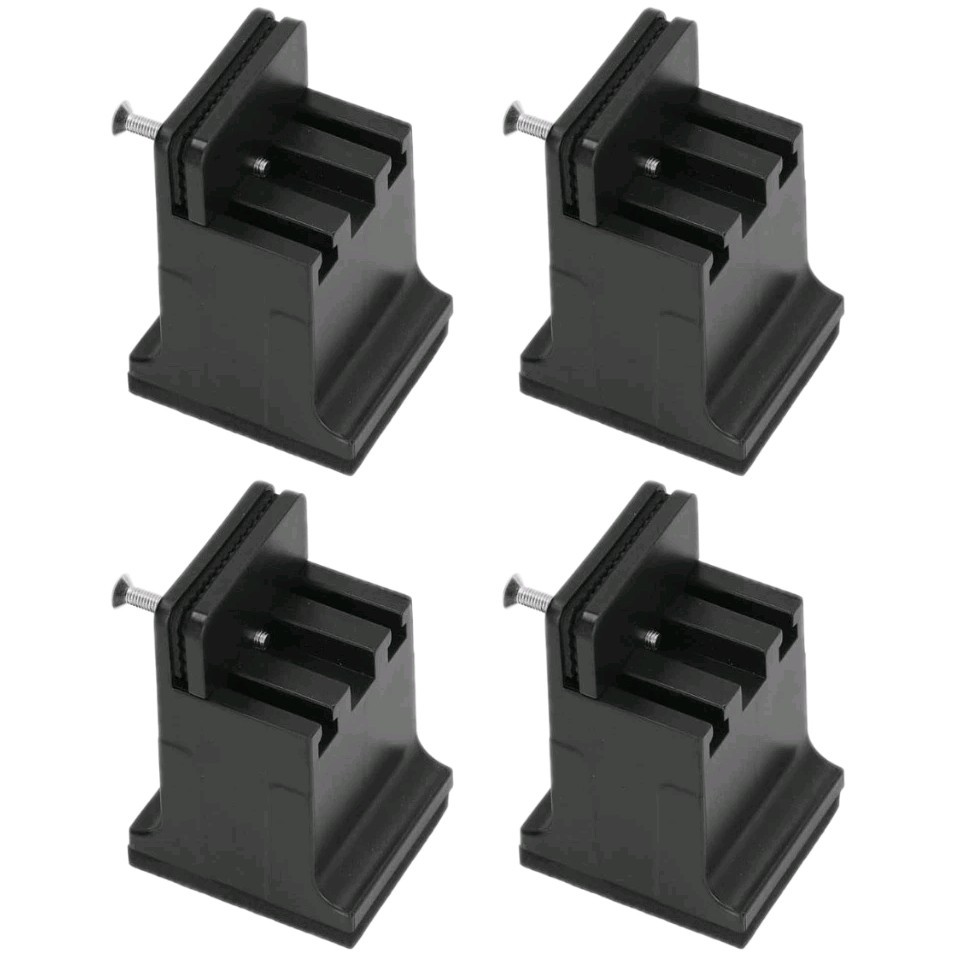 Adjustable Furniture Risers with Screw Clamp Rubber Bed Couch Risers