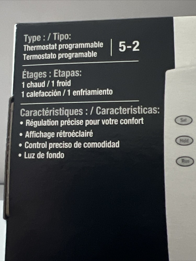 Honeywell Home PRO 2000 Programmable, 1H/1C, Vertical Thermostat